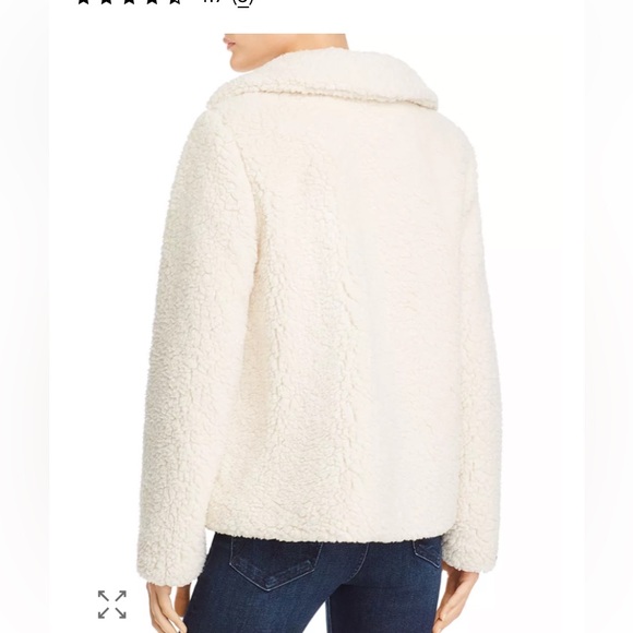JACK by BB Dakota Cream Sherpa Jacket like new size Small - Picture 2 of 12